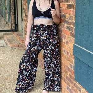 Roz + Ali Floral Summer Pants, XL